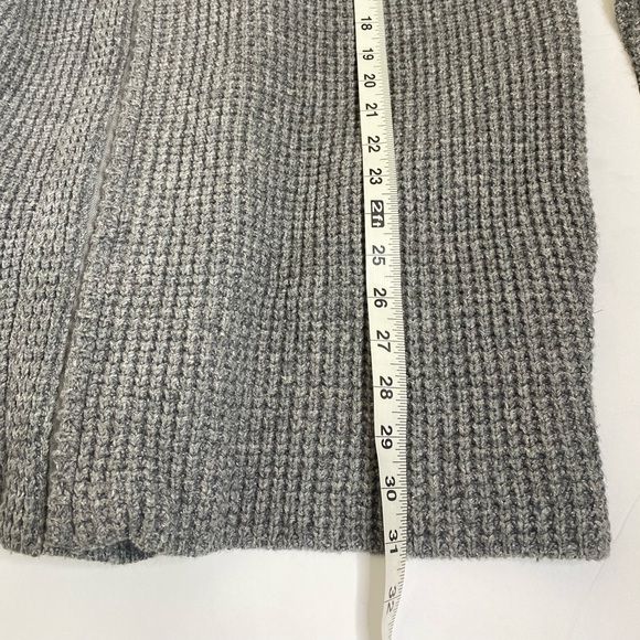 Joe's Jeans L Sweater Gray Cable Knit full Zip - Picture 6 of 7